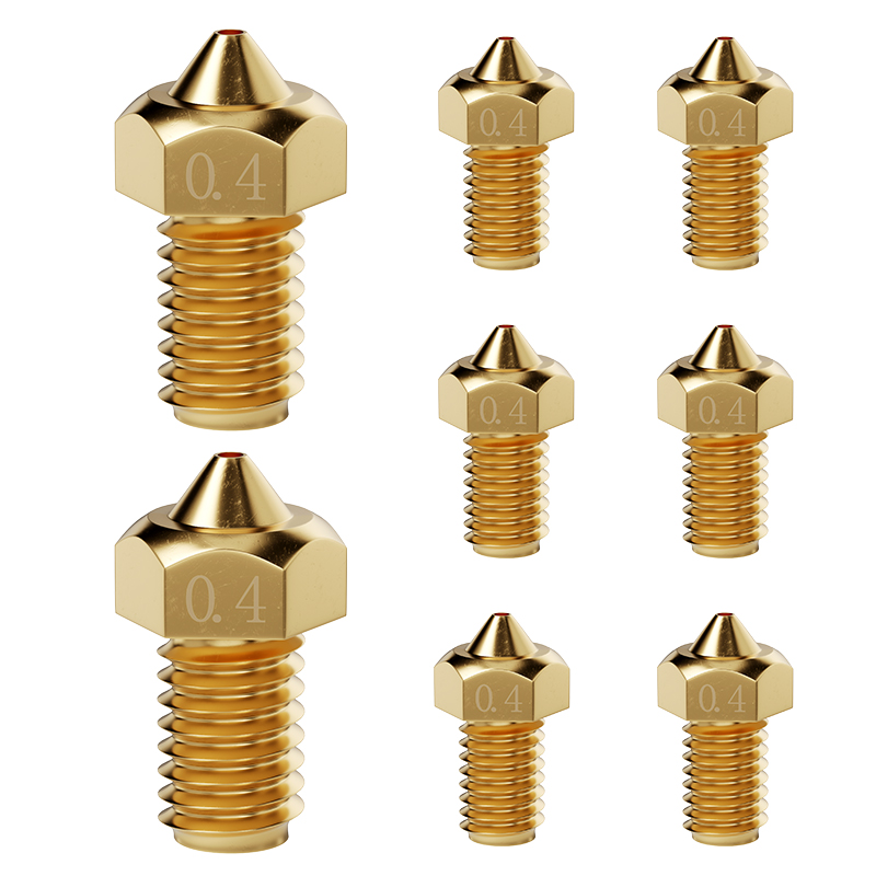 3D Printer Nozzle Brass - فوهات نحاسية 0.4 مم للطابعات ثلاثية