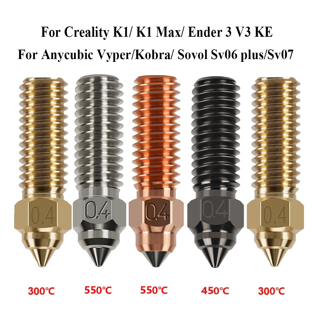 3D Printer Nozzle Brass - فوهة لـ Creality K1 K1 Max
