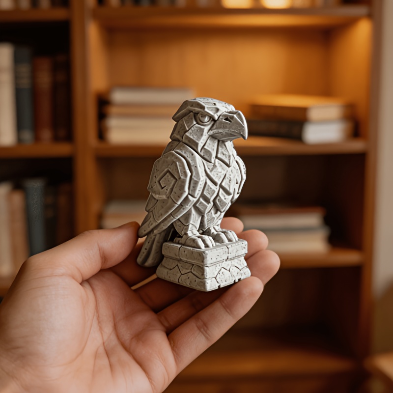 3D Printing Eagle - تمثال نسر بتصميم حجري عتيق مطبوع