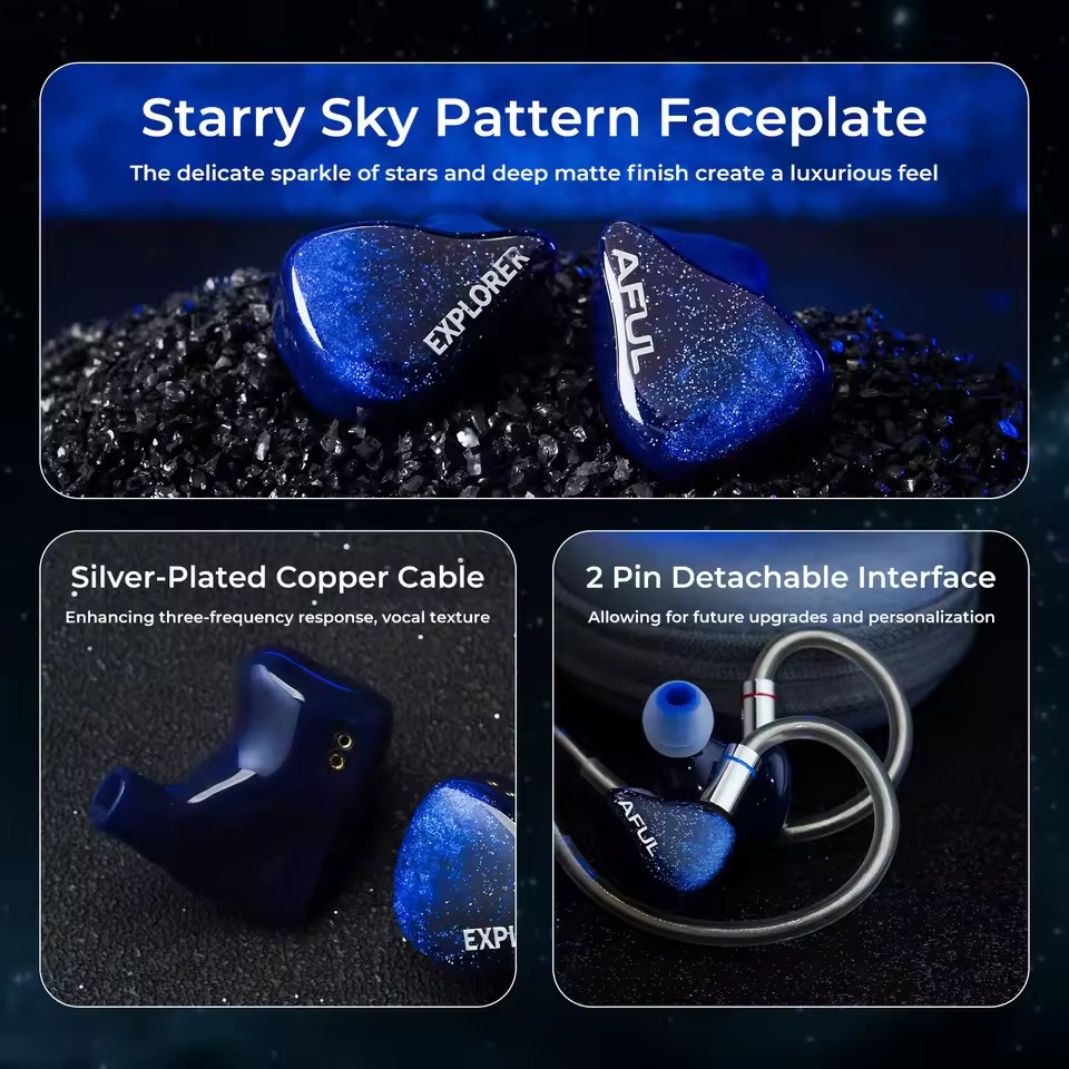 3D Printing Videos - سماعات أذن هجينة سلكية AFUL Explorer