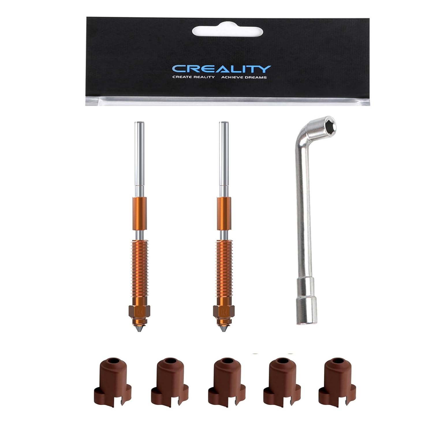 3D Printer Nozzle Brass - 1/3/5 قطعة فوهة Creality K1C، لـ