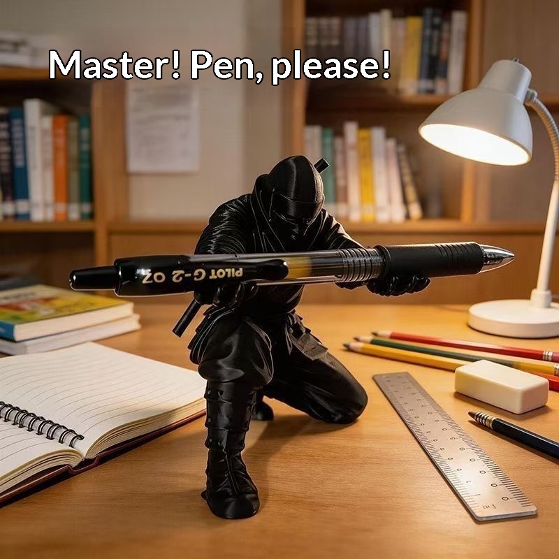 3D Printing Grip - تمثال نينجا مطبوع بتقنية ثلاثية الأبعاد،