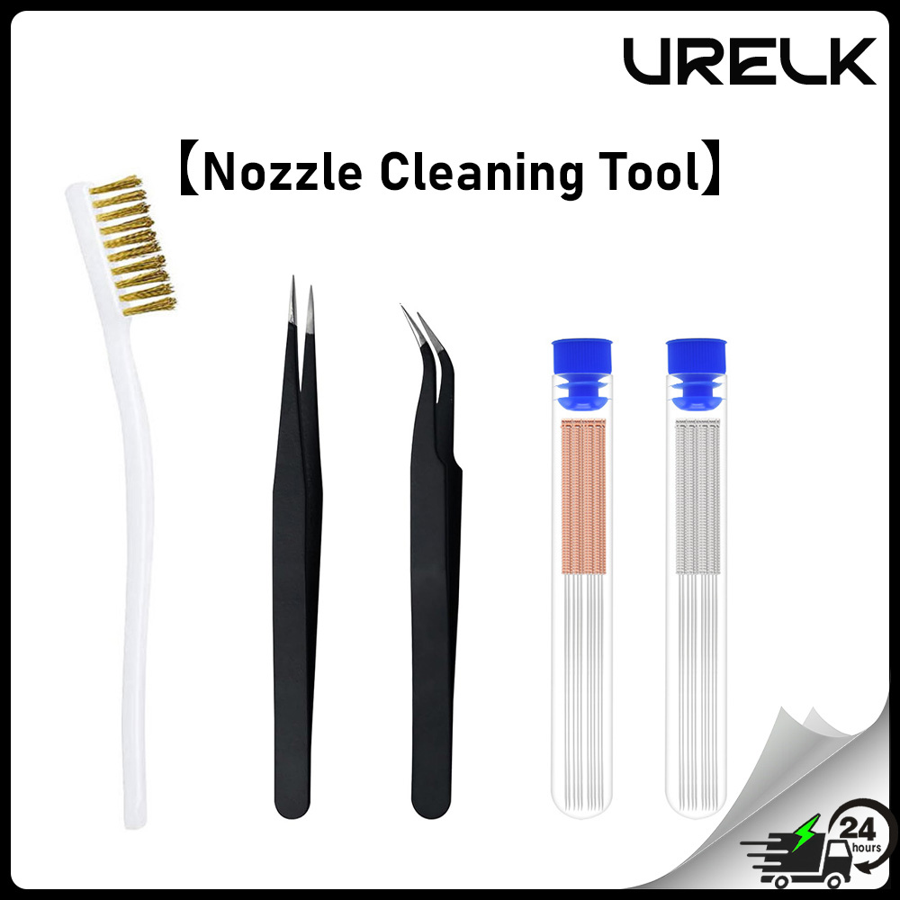 3D Printer Nozzle Brass - مجموعة أدوات تنظيف الفوهات 0.2-1.0 مم،
