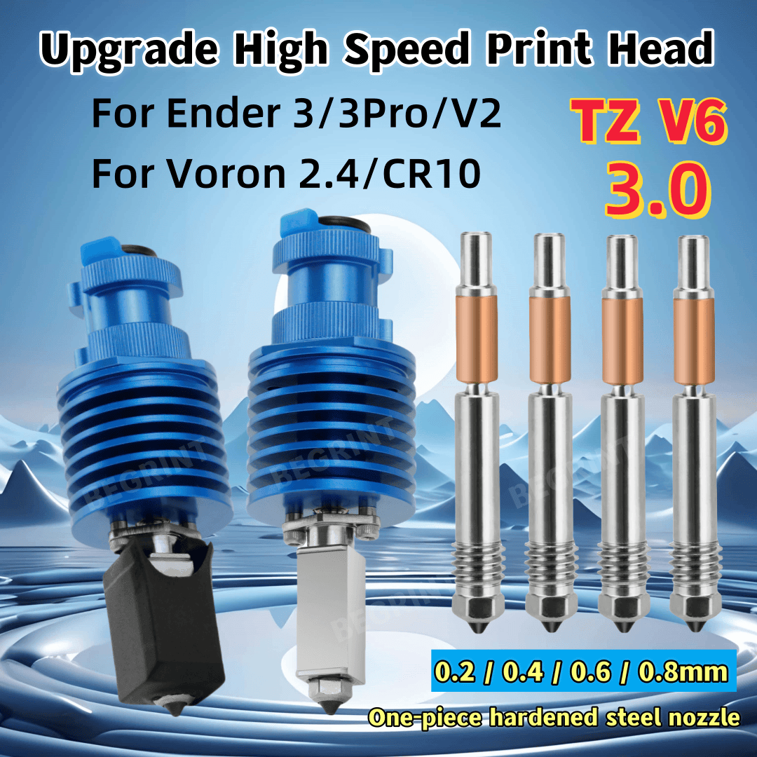 3D Printer Nozzle Brass - Hotend ترقية TZ V6 3.0 نهاية