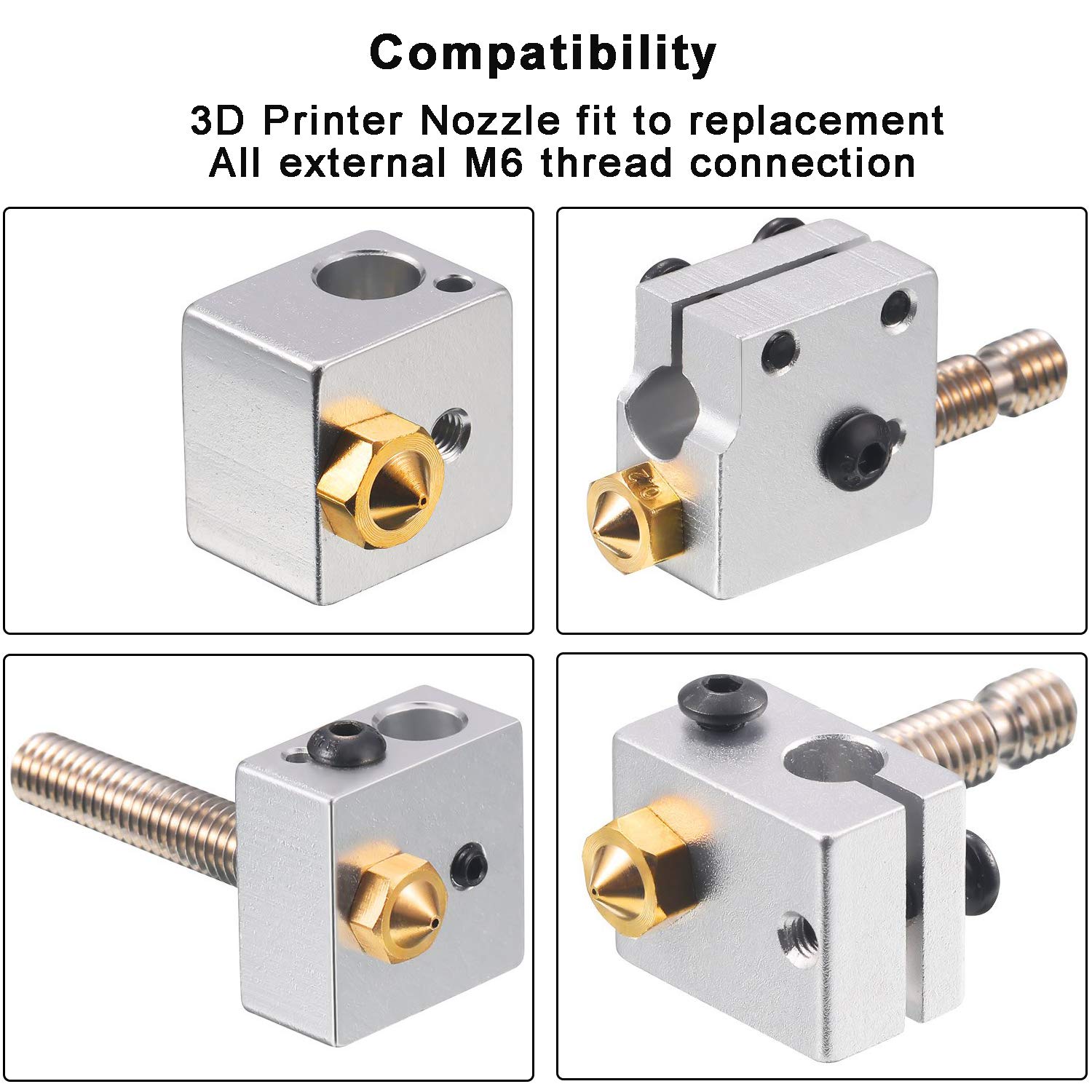 فوهات نحاسية 0.4 مم للطابعات ث - مراجعة 3D Printer Nozzle Brass وسعره