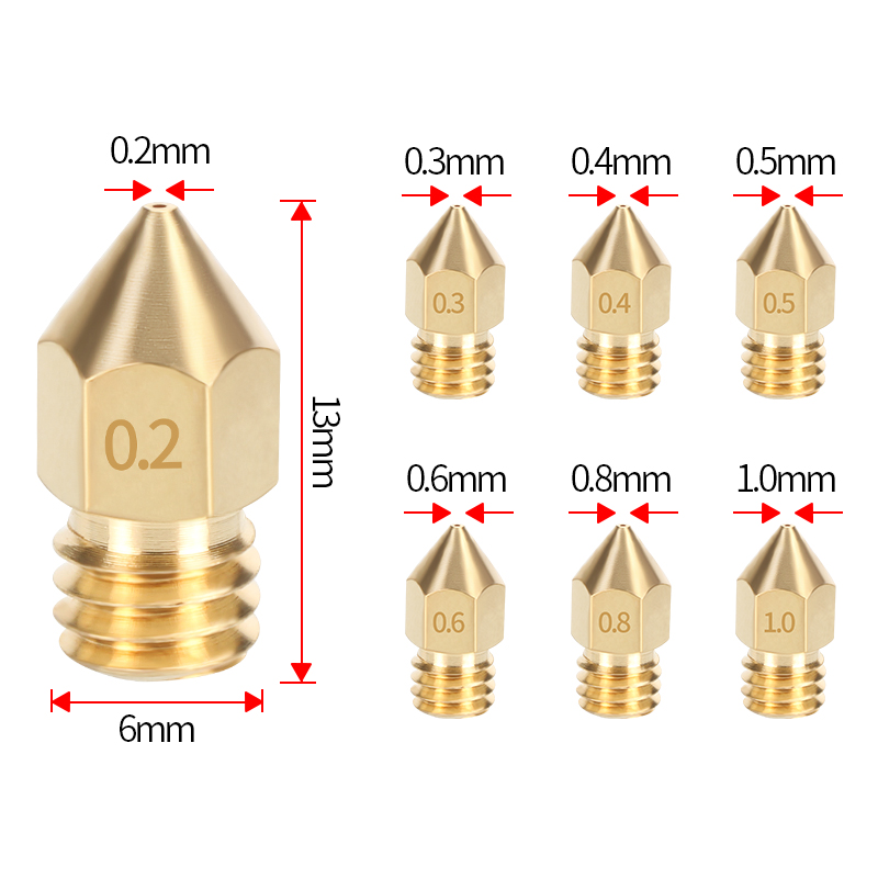 MK8 فوهة نحاسية 0.2/0.3/0.35/0 - مراجعة 3D Printing Ender وسعره