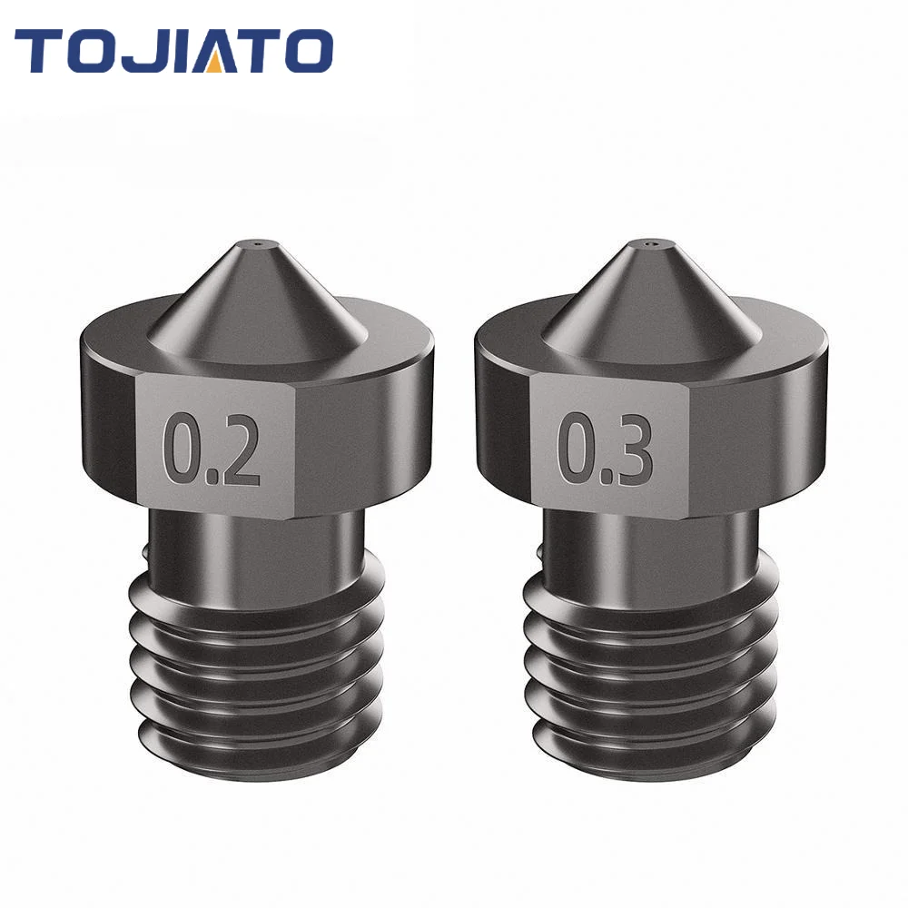 قطعتان من فوهات E3D V6 من الفو - مراجعة 3D Printer Nozzle Brass وسعره