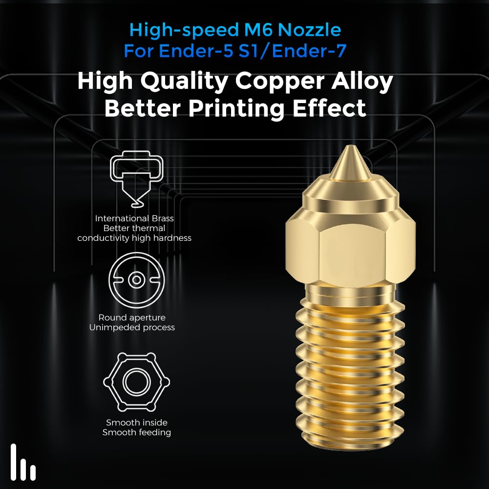 فوهات Creality Ender 3 V3 SE ا - مراجعة 3D Printer Nozzle Brass وسعره