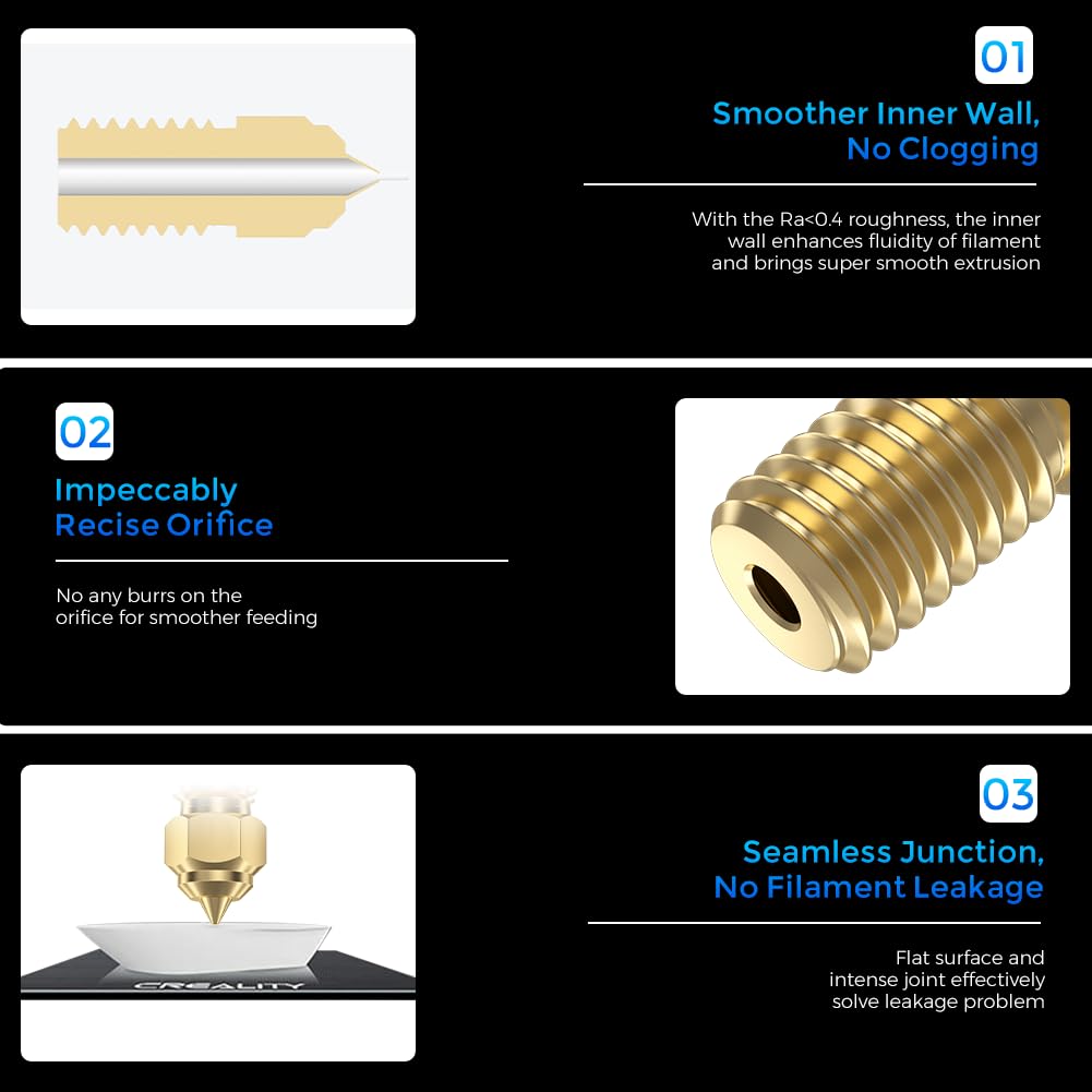 فوهات Creality Ender 3 V3 SE ا - مراجعة 3D Printer Nozzle Brass وسعره
