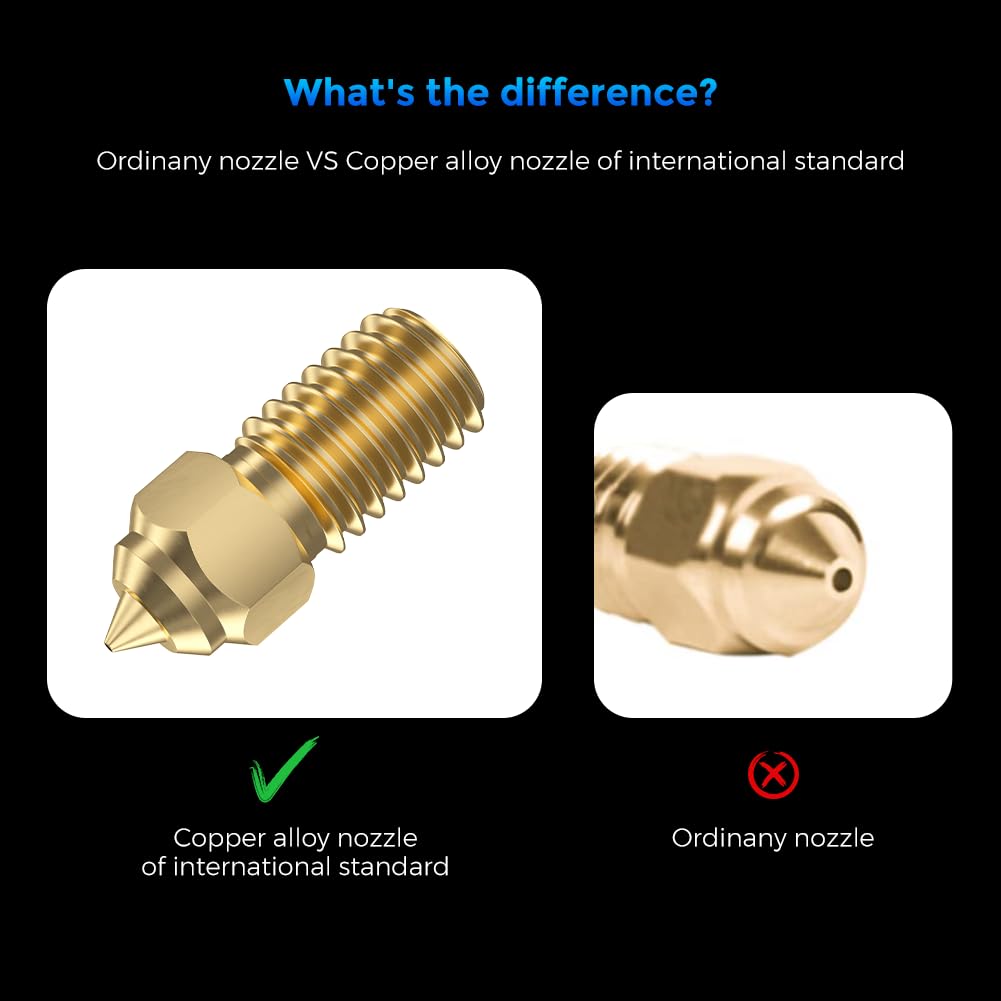 فوهات Creality Ender 3 V3 SE ا - مراجعة 3D Printer Nozzle Brass وسعره