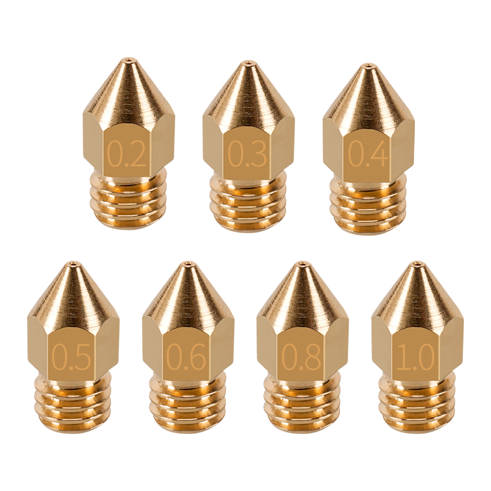 MK7 MK8 فوهة 0.4 مللي متر 0.3  - مراجعة 3D Printer Nozzle Brass وسعره
