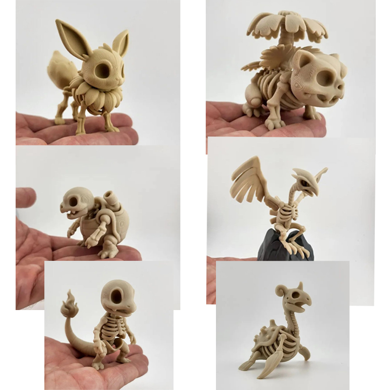 نموذج عظام أحفورية لشخصيات بوك - مراجعة 3D Printing Yourself وسعره
