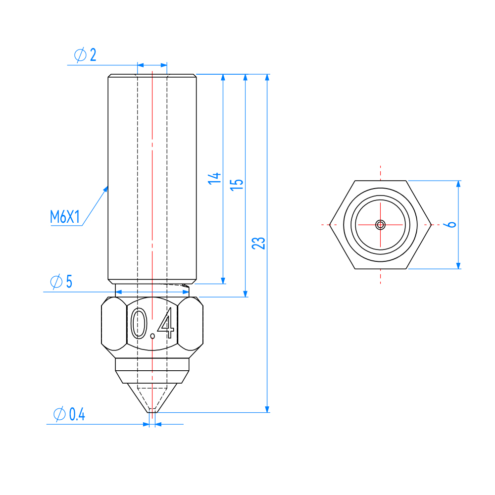 فوهة لـ Creality K1 K1 Max End - مراجعة 3D Printer Nozzle Brass وسعره