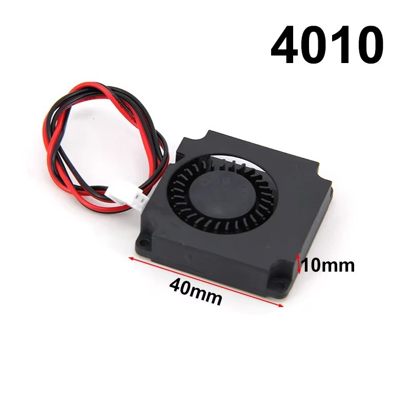 1/2/5 قطع مروحة تبريد توربو بد - مراجعة 3D Printer Extruder وسعره
