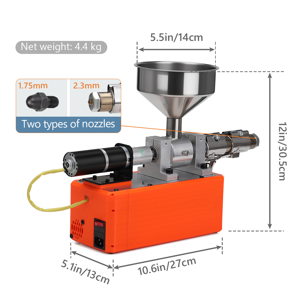 آلة بثق البلاستيك الصغيرة ذات  - مراجعة 3D Printer Extruder وسعره