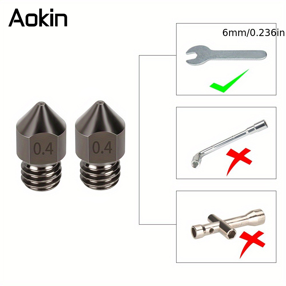 1/5/10 قطعة MK8 فوهة ترقية هار - مراجعة 3D Printing Ender وسعره