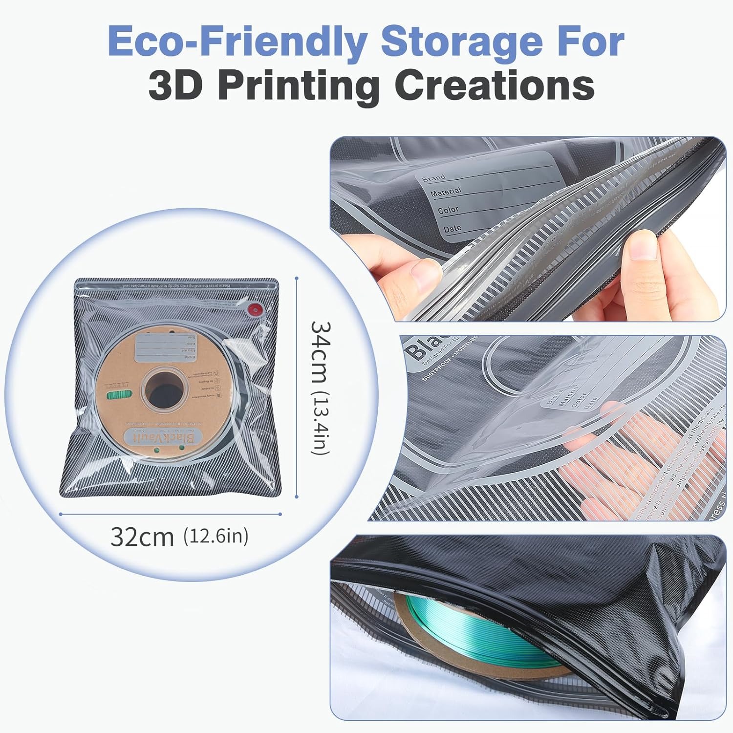 حقيبة تخزين خيوط الطباعة ثلاثي - مراجعة Carbon Fiber Filament وسعره