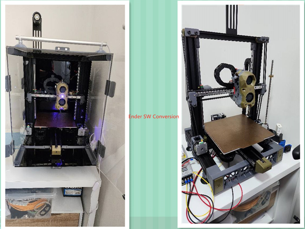 طقم ترقية Funssor Ender3 SW مص - مراجعة 3D Printer Enclosure Frame وسعره