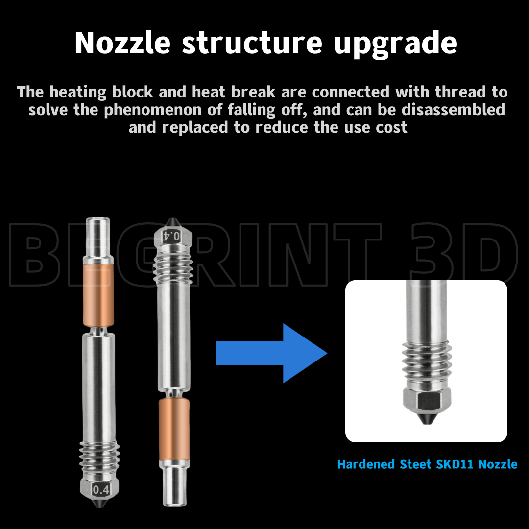 Hotend ترقية TZ V6 3.0 نهاية س - مراجعة 3D Printer Nozzle Brass وسعره