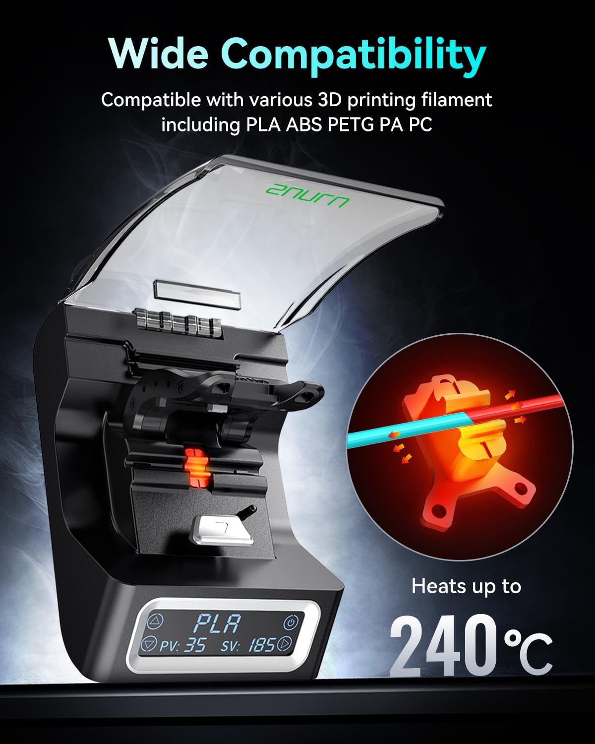 SUNLU FC01 موصل خيوط تسخين سري - مراجعة Carbon Fiber Filament وسعره