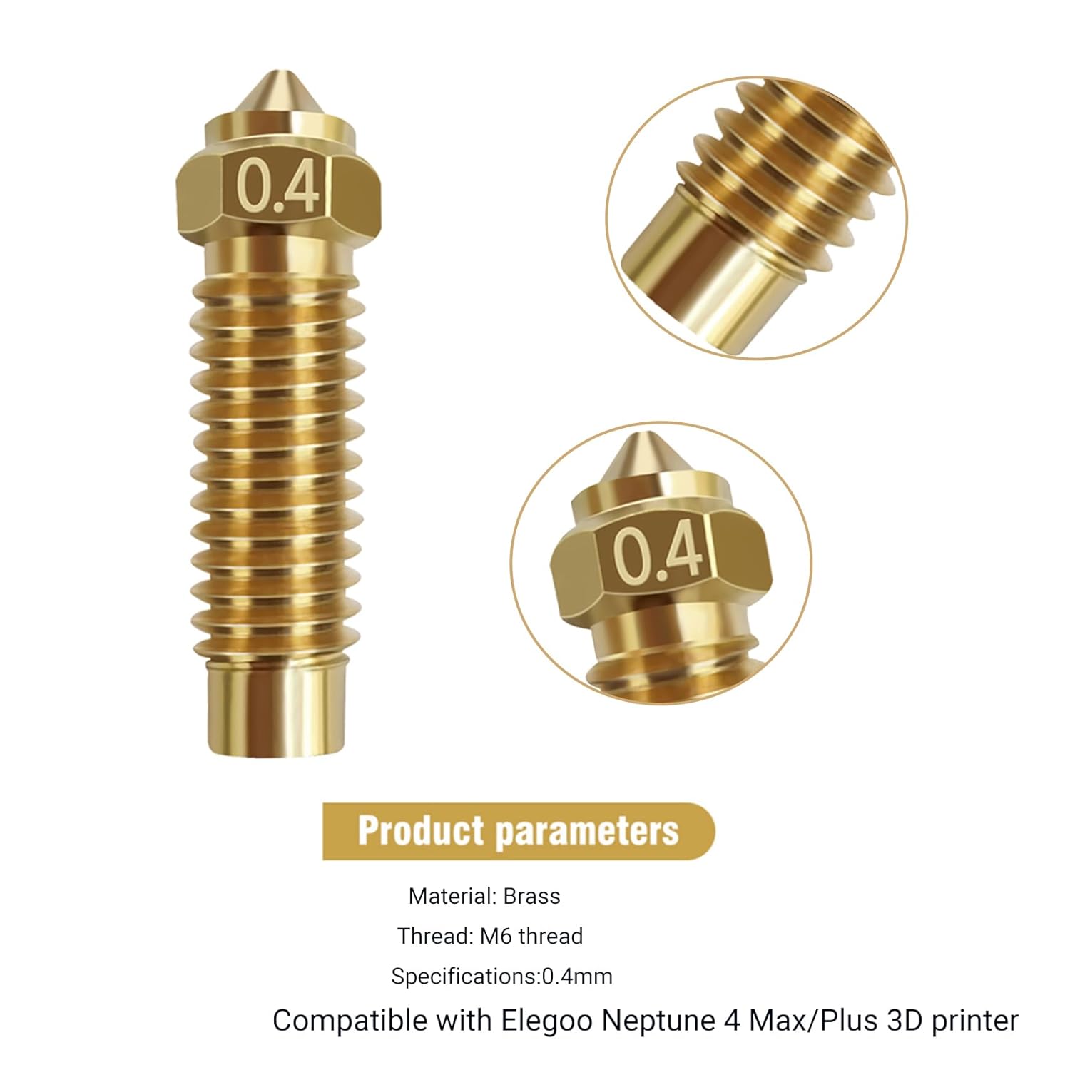 طابعة عالية السرعة ثلاثية الأب - مراجعة 3D Printer Nozzle Brass وسعره