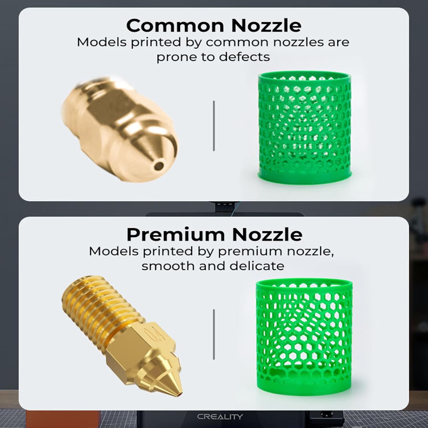 فوهة كرياليتي إندر 3 V3 SE مع  - مراجعة 3D Printer Nozzle Brass وسعره